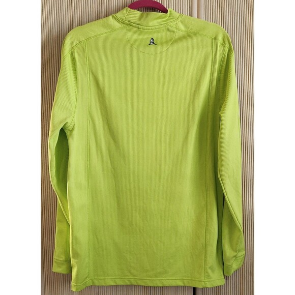 Ping Golf Men's Shirt Medium Pullover Long Sleeve Activewear Logo Neon Green - Picture 2 of 6